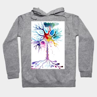 Colorful neuron Hoodie